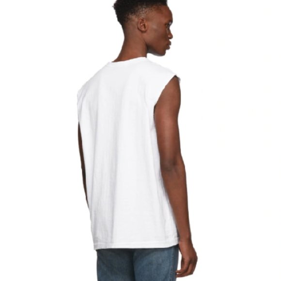 LINDER NYC White Boyfriend Jackson T-shirt Tank - Picture 3 of 9